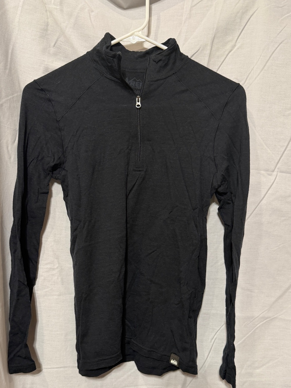 REI Black Long-Sleeve Half-Zip Kids Top Base Layer